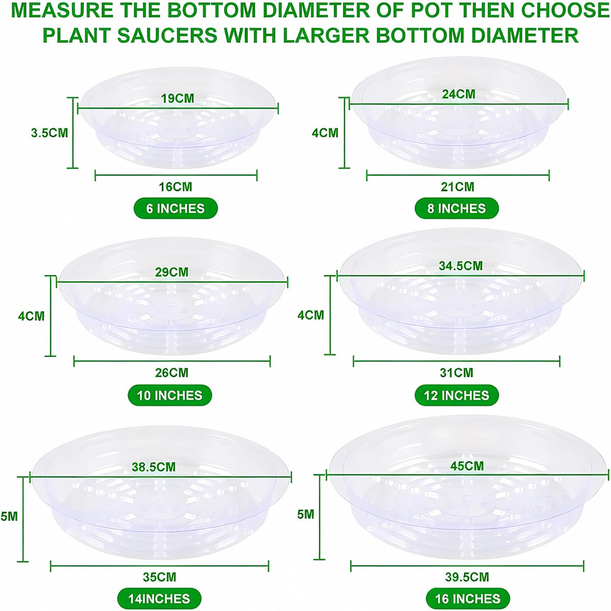 TITE indoor-outdoor ready plant saucer protects floors during watering.