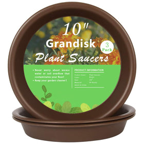 TITE plant saucer 10-inch top view ideal for catching excess water from large pots.