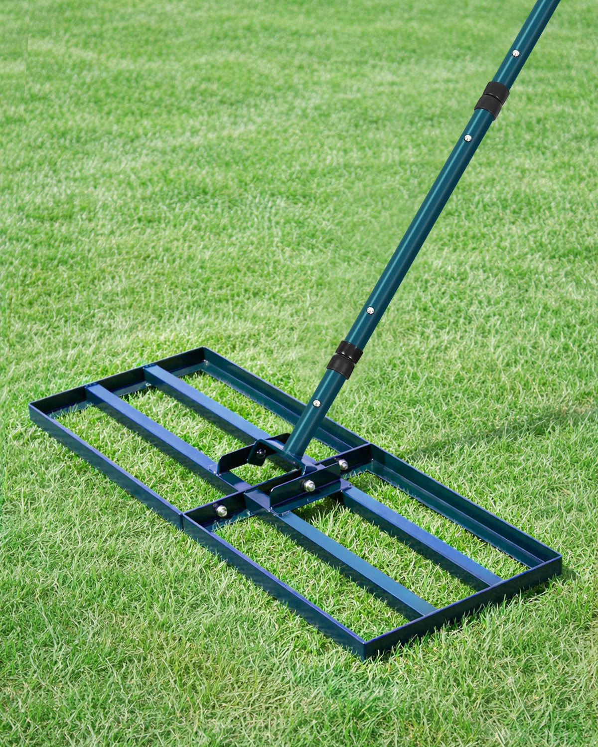 TITECK lawn leveling rake head 30x10 smooths soil for even lawns