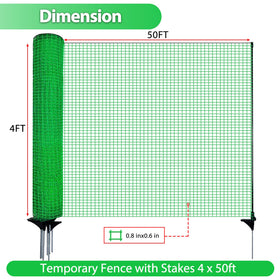 TITECK plastic fencing mesh unrolled for quick outdoor enclosure
