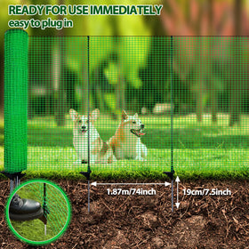 TITECK UV-resistant nylon fence suitable for poultry containment.