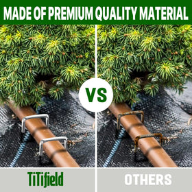 TiTifield anti-rust durable stakes securing weed barriers
