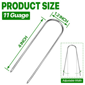 TiTifield galvanized landscape staples 4-inch for durable ground hold