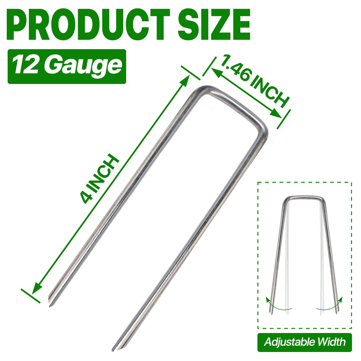 TiTifield galvanized steel landscape stakes resisting rust for outdoor use