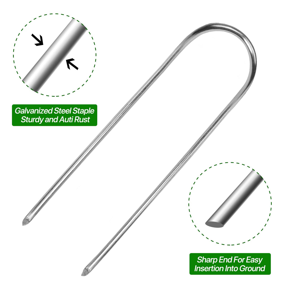 TiTifield irrigation tube stakes easy ground insertion saves setup time.