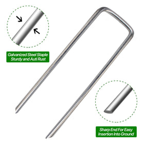 TiTifield stakes with sharp ends easily penetrate sod and heavy soil