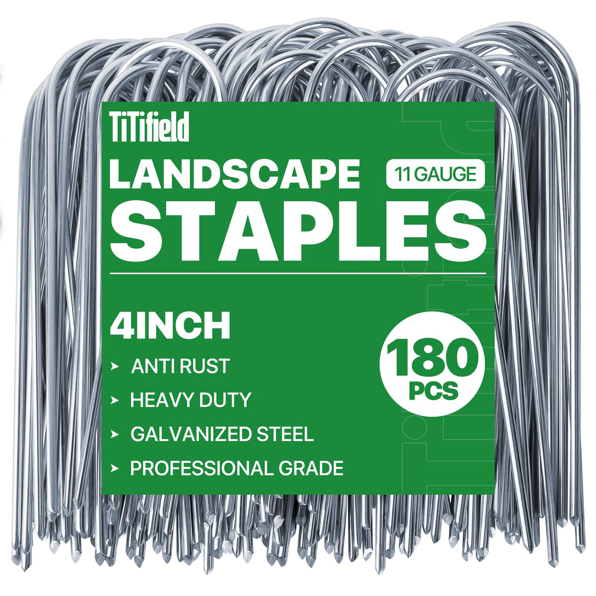 TiTifield U shape garden stakes secure irrigation tubing