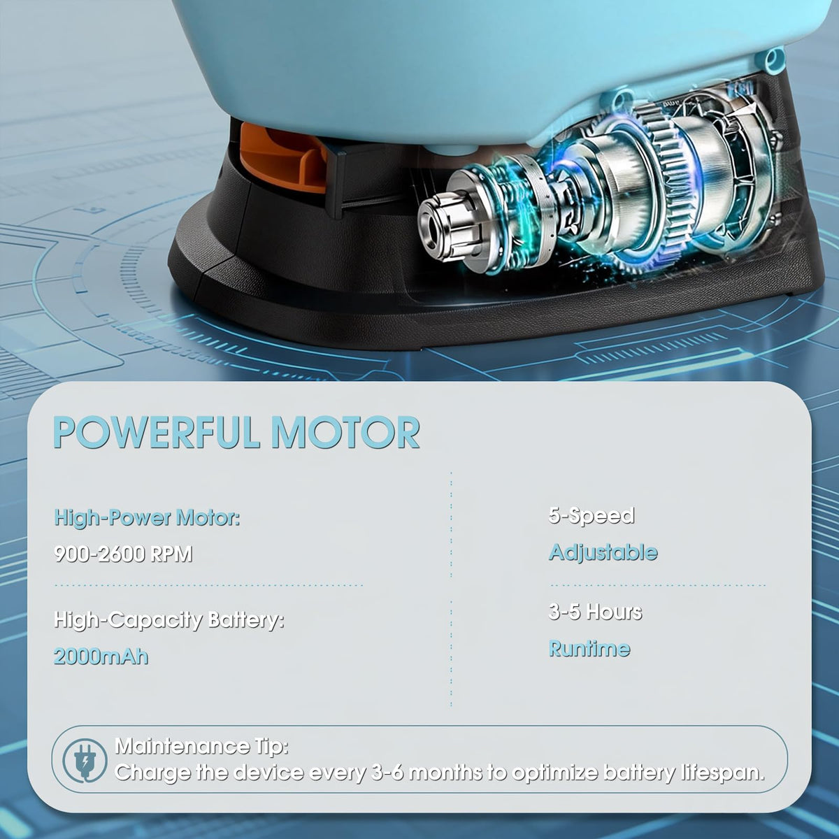 TITIUNCLE 3L electric spreader winter-use for salt or ice melt
