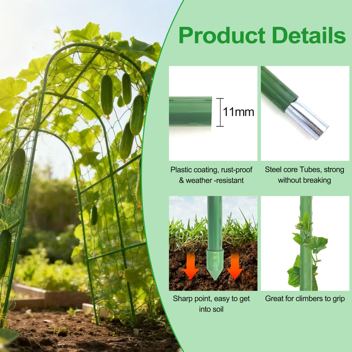 tiuire complete trellis kit parts laid out for easy planning and assembly.