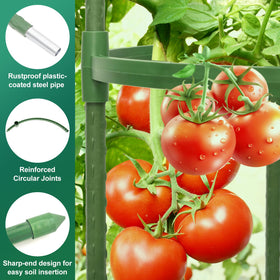 tiuire tool-free assembly allows quick setup in pots or garden beds