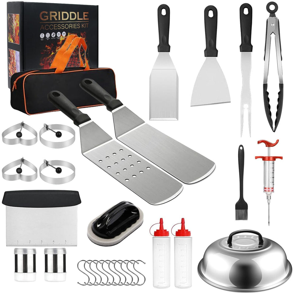 Tivddikun Blackstone long griddle spatula for flipping large patties with ease
