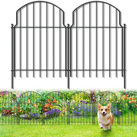 Tivray 19Pcs decorative garden fence assembly shows easy border setup.
