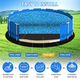 TIXANF dense underfoot padding creates a smoother surface for comfortable swimming.