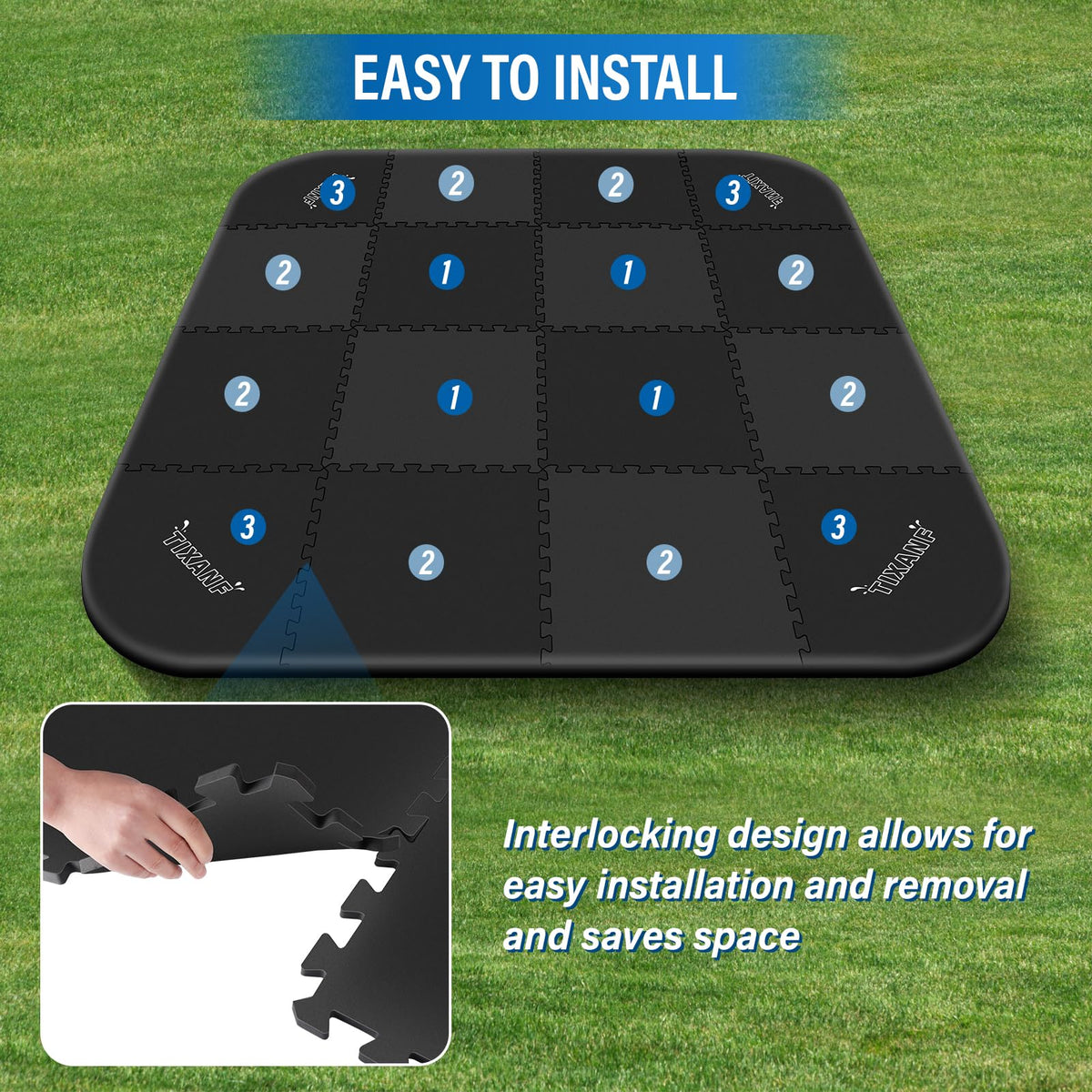 TIXANF easy-clean spa floor mat for quick maintenance
