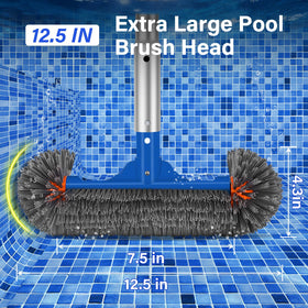 TIXANF pool brush head 12.5-inch for thorough brushing
