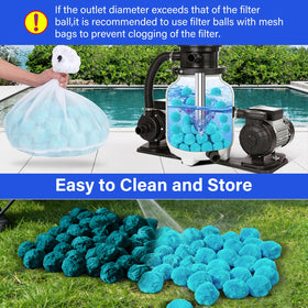 TIXANF pool filter balls used in aquarium for clear water