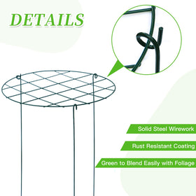 TIyneayle heavy-duty grid pattern keeps blooms secure in windy conditions.