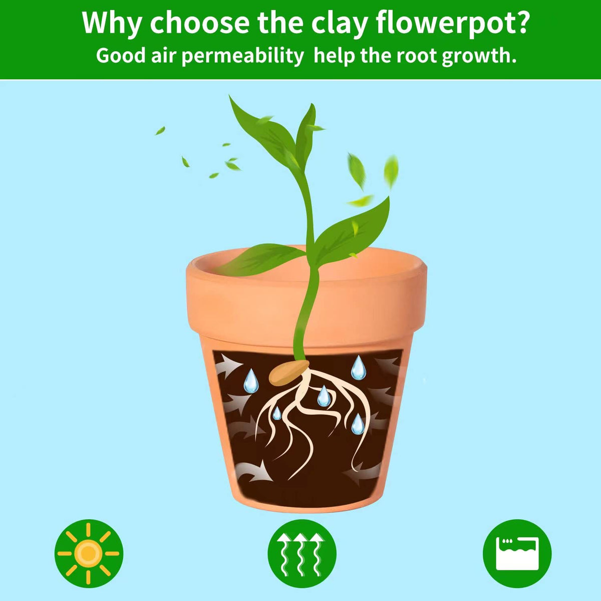 Mini clay pot kit for DIY crafts and kids projects