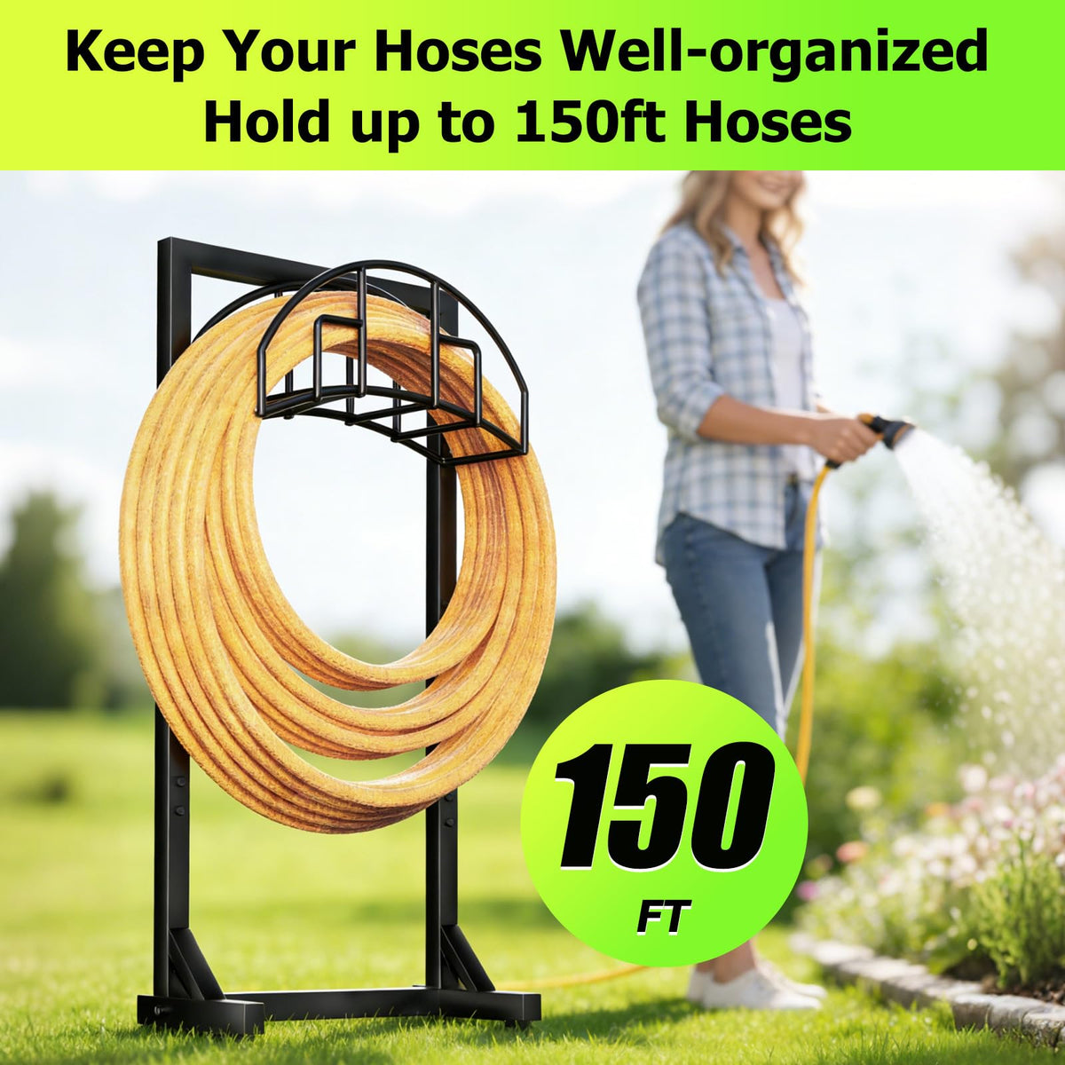 All-weather, rust-resistant metal by TKYHRMAS for reliable outdoor use.