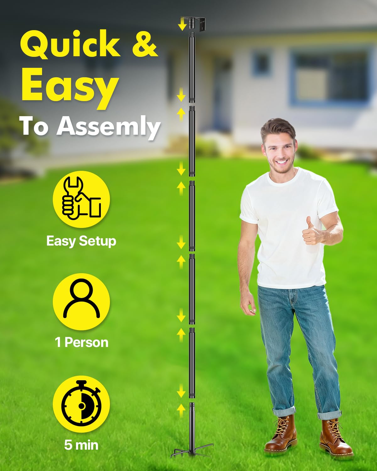TLEYTOA tool-free assembly enables quick garden setup