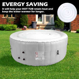 Tlswshsy lid reduces edge condensation and frost on tub rims.