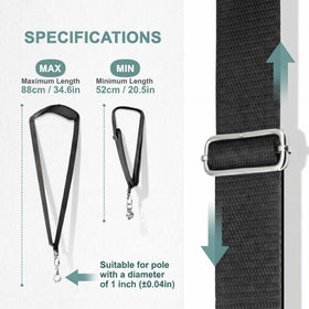 TMFsode adjustable-length strap for a customized, comfortable fit