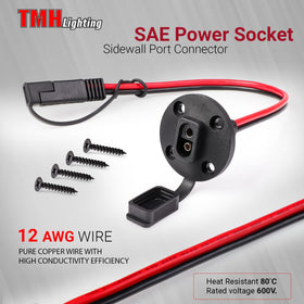 TMH SAE quick-connect connector ideal for fast, reliable battery charger links.