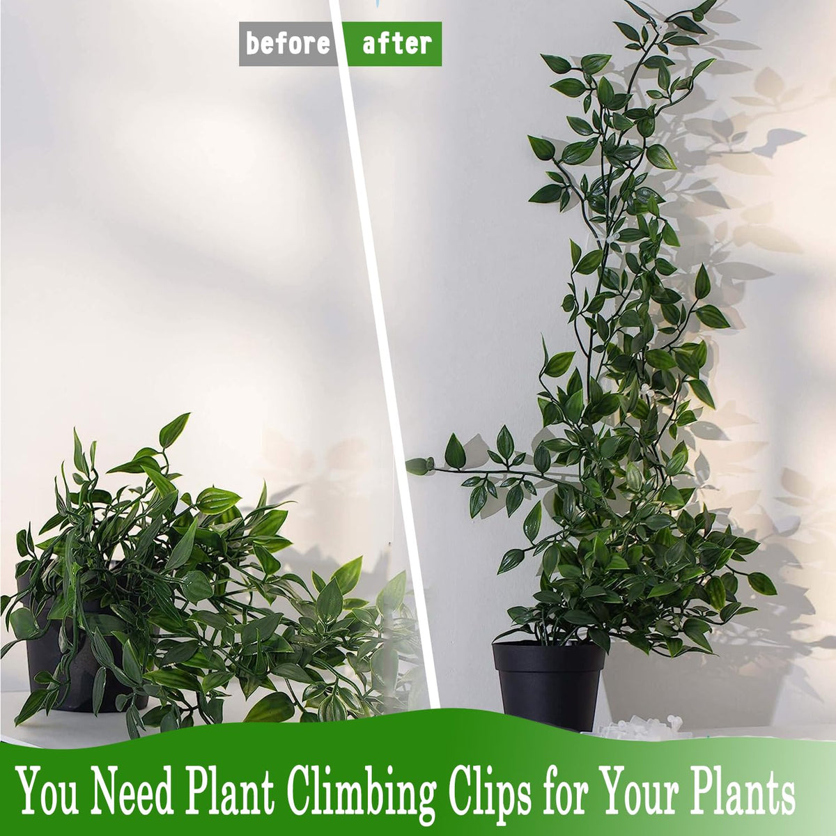 Tmofs indoor-outdoor plant decoration clip blends with greenery for stylish setups.