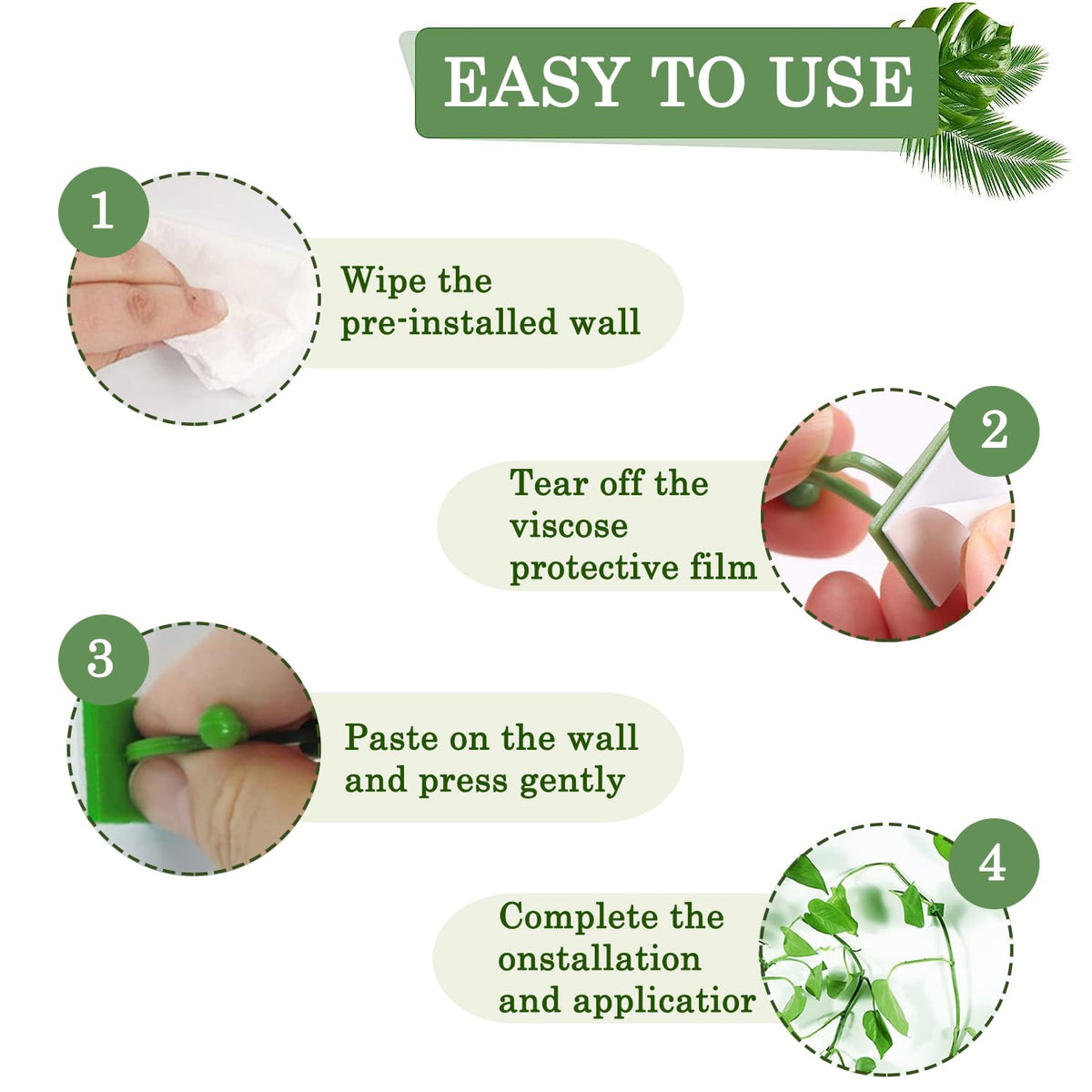 Tmofs plant-climbing fixture pack ready-to-use for indoor and outdoor vines.