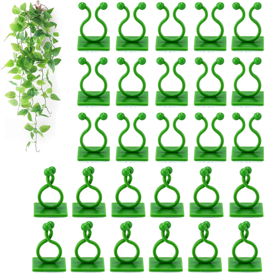 Tmofs plant clip green leaf close-up, durable ABS resin for secure vine support.