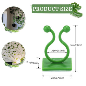 Tmofs wall-clip application shows easy self-adhesive mounting for vines on walls.