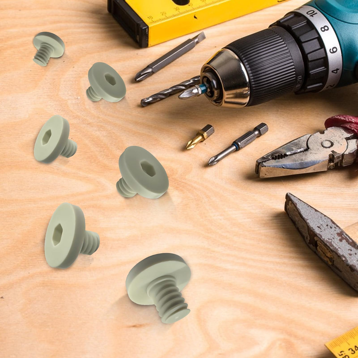 Screwdriver engages a TMQZLN bolt for a 3/8 inch fastener