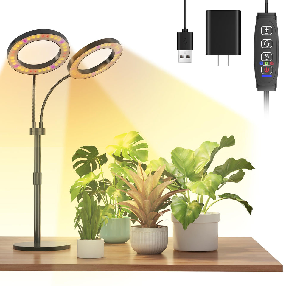 Tmsluody full-spectrum grow light shown with balanced spectrum for indoor plants