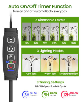 Tmsluody brightness levels adjust light intensity for plants