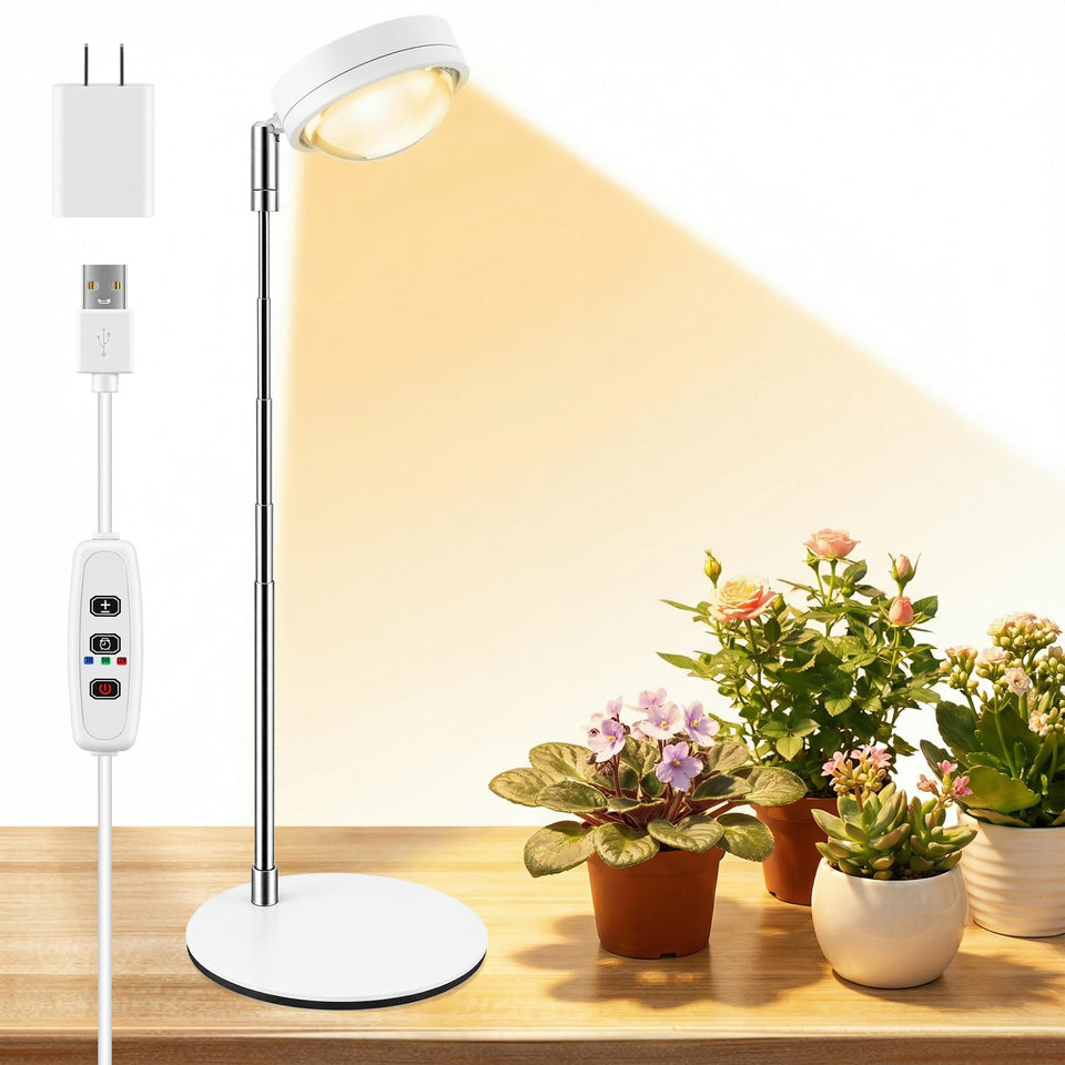 Tmsluody grow light with convex lens focuses brightness for vibrant greens