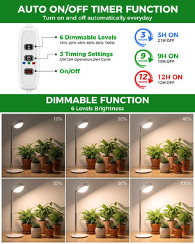 Tmsluody timer settings enable hands-free daily light cycles