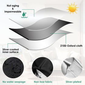TMWEFUSC inner coating and double stitching guard against dust and wear.