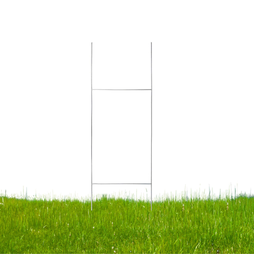 TN Supplies yard sign stake assembly demonstrates quick setup for immediate visibility at events.
