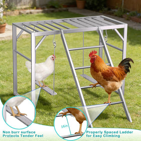 TNELTUEB roosting platform with smooth wood for gentle feet.