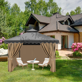 Tngan gazebo privacy curtain protects furniture and creates cozy spaces.