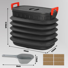 TNNTOPELE multipurpose fuel storage for pellets, charcoal, and more.