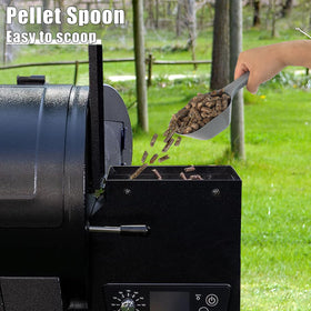 TNNTOPELE portable handles simplify carrying pellets to the grill.