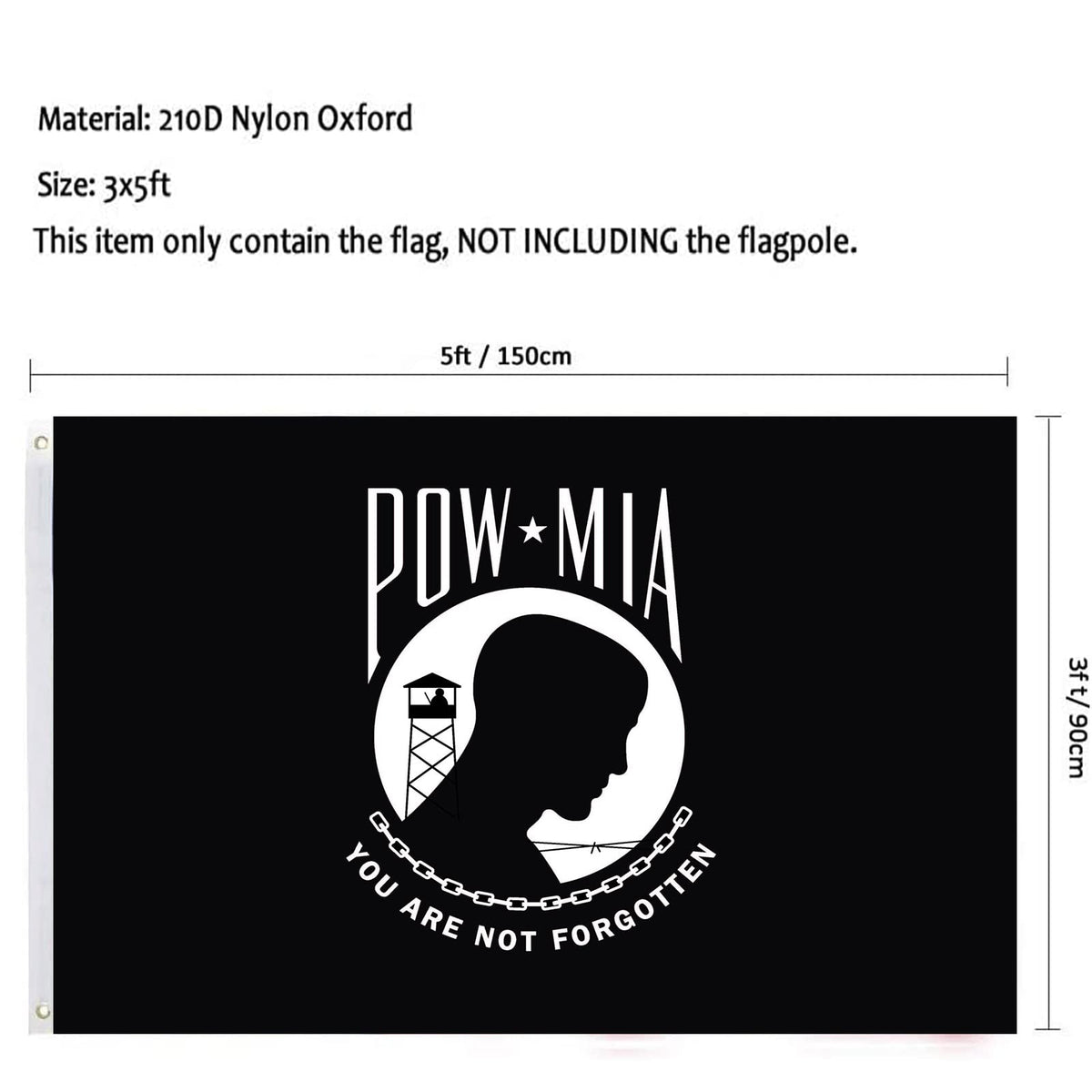 tnpun Mia Pow Flag bright, long-lasting colors in any weather