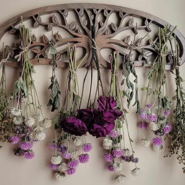 Tnstbiee Tree of Life drying rack gift-ready for gardeners and crafters