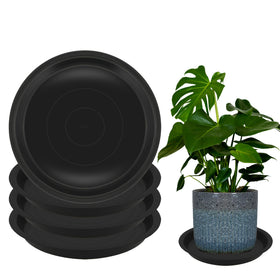 TNTIWQ 4-pack 14-inch round saucer top view protects surfaces from spills