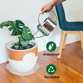 TNTIWQ high edges and waterproof saucer protecting furniture from moisture.