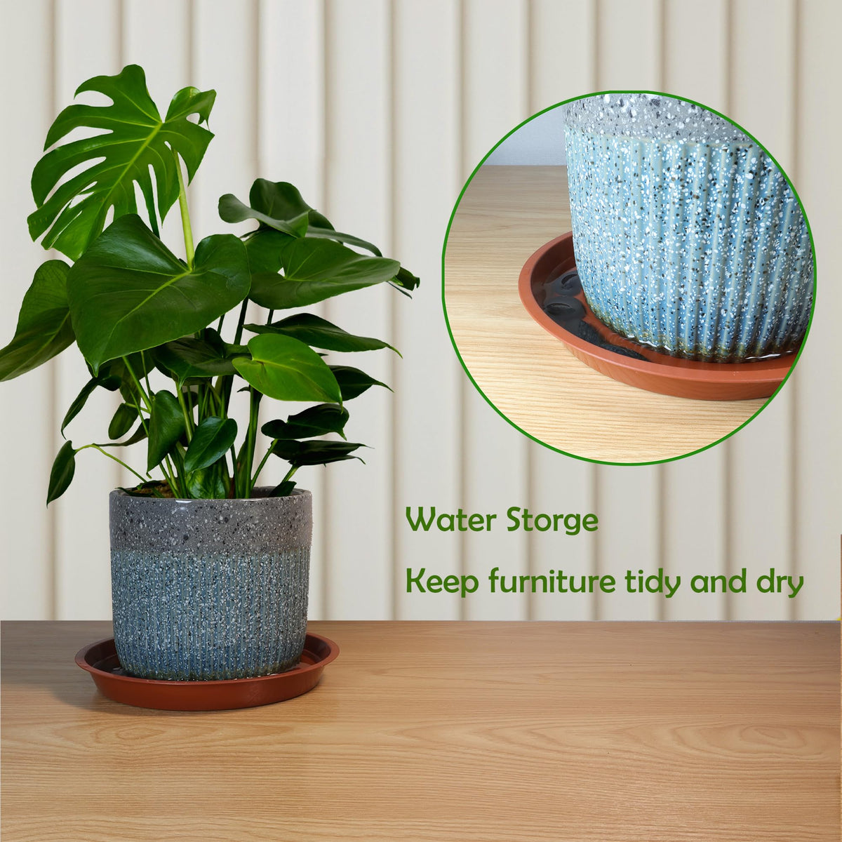 TNTIWQ indoor outdoor use shown with pots on balcony for clean surfaces
