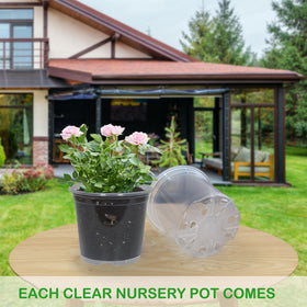 TNTIWQ reusable plastic nursery pot 3in for multiple uses