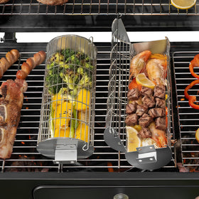 TNTOR Rolling Grill Basket gift-packaging suggests practical barbecue gifts