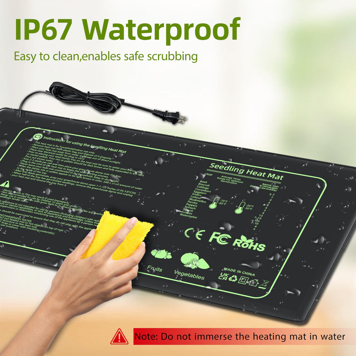 Toaspa 2-Pack Seedling Heating Pads for multi-tray coverage.